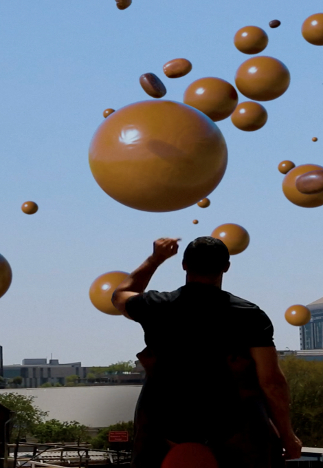 AERO bubbles floating
