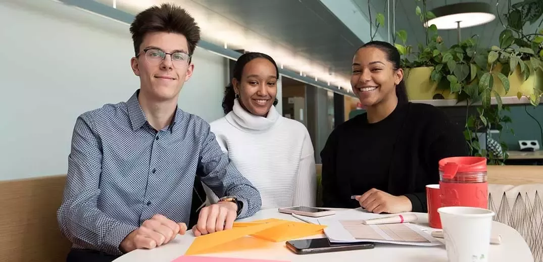 group of young employees