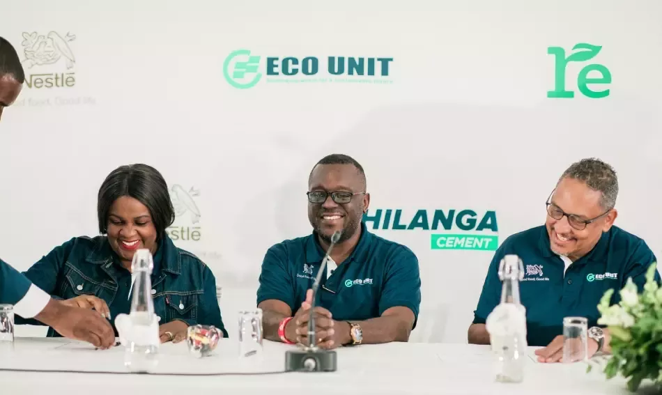 Nestlé and Chilanga Cement launches a plastic neutrality initiative in Zambia